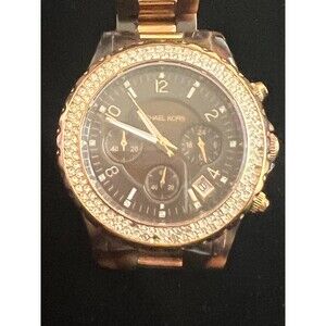 Michael Kors - MK5416 43mm Madison Brown Acetate Chronograph Watch